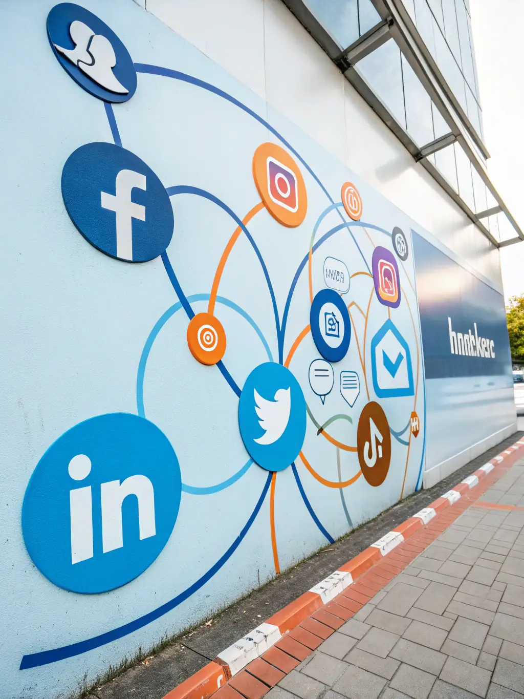 An image showcasing various social media platforms, symbolizing social media management and community engagement.